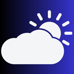 Speech bubble with cloud symbol, a vector illustration of the cloud computing concept design element for web technology and communication