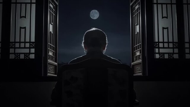 On the Mid-Autumn Festival, the moon is alone, and the elderly are lonely, missing each other. Family reunion and public welfare