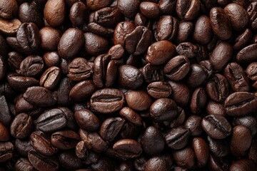 Fototapeta premium Close-up of roasted coffee beans