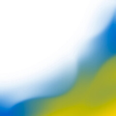 Abstract Blue and Yellow Gradient Wavy Border with Transparency