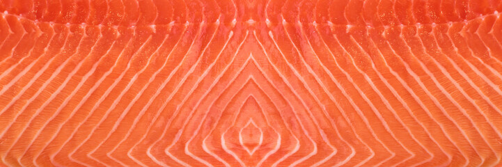 Natural Atlantic Norwegian Salmon Fillet Texture or Pattern
