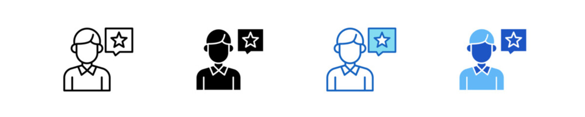 Feedback Loop  Icon Set Multiple Style Collection