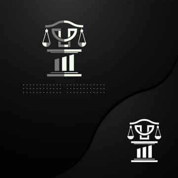law firm balance scale colomn