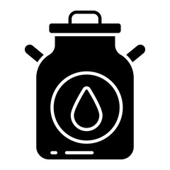 An icon design of milk can