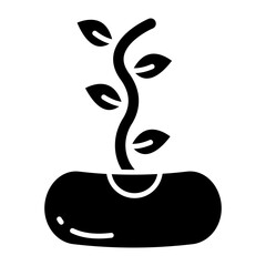 Trendy design icon of seedling