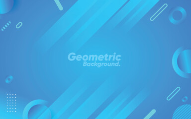 Geometric blue abstract background