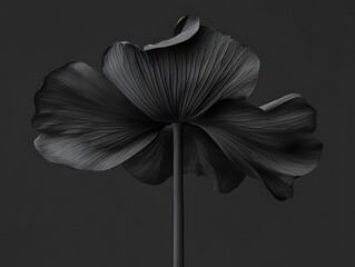 Monochrome Botanical Backlit Flower Leaf Abstract Photography