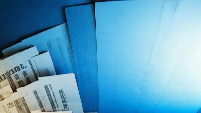 Vintage paper sheets forming a knowledge spiral