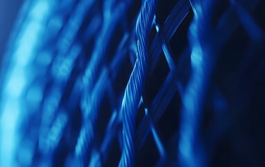 Abstract Blue Intertwined Lines Pattern Background Texture