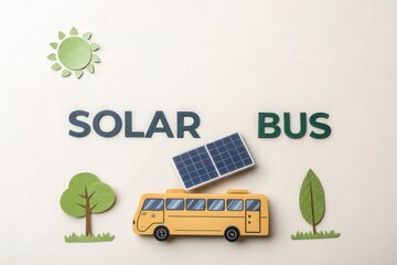 Conceptual Illustration of a Solar Powered Bus