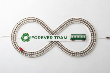 Eco-Friendly Tram Concept Displayed on Infinity Tracks