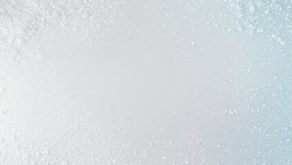 Winter template frame of snowy corners on white background