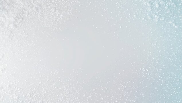 Winter template frame of snowy corners on white background - Powered by Adobe