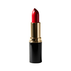 Photo of a Red Lipstick Isolated on Black Transparent Background