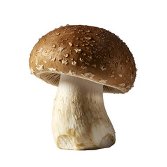 Isolated Realistic Mushroom With Water Droplets Isolated PNG