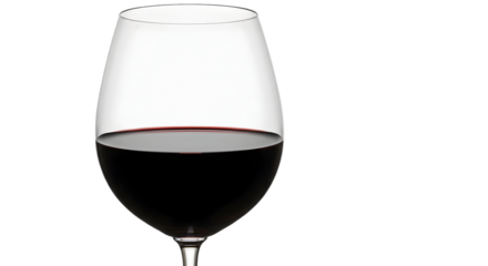 Isolated Realistic Red Wine Glass Clear Background