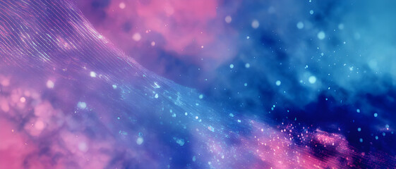 Colorful abstract gradient background with soft bokeh and glitter texture