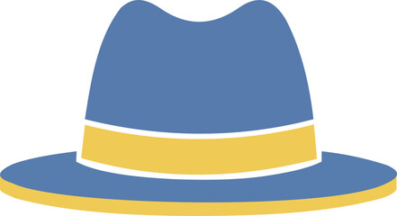 Stylish hat cap vector illustration, fashion accessory icon for casual wear, summer outfit, clothing design, and street style concept