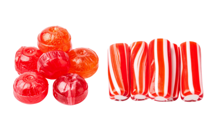 Colorful Hard Candy Duo Set, isolated on transparent background