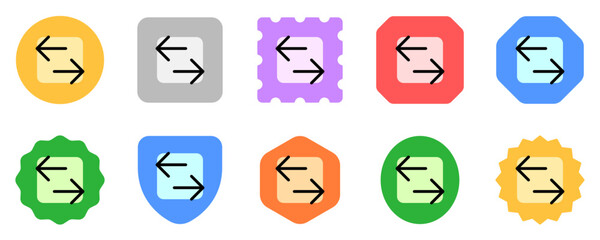 Editable vector data transfer arrows icon. Part of a big icon set family. Perfect for web and app interfaces, presentations, infographics, etc