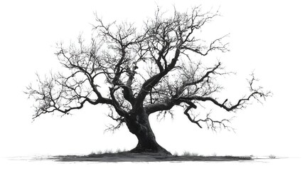 silhouette of a tree