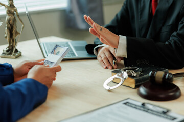 Fighting for justice without bribery.