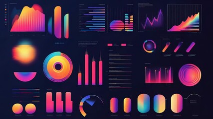 Global business data analytics visualizing financial statistics - Powered by Adobe