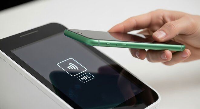 Contactless payment with nfc technology using a smartphone at a cashless terminal