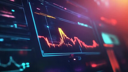 Digital dashboard displaying financial data and analytics - Powered by Adobe