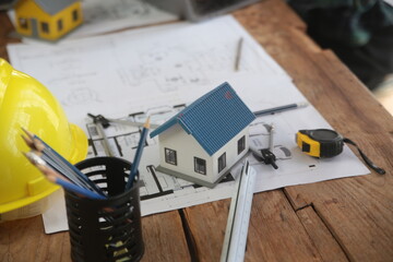 Diverse Team of Specialists Use Laptop on Construction Site. Real Estate Building Project with Engineer Investor and Businessman Checking Area, working on Civil Engineering, Discussing Strategy Plan