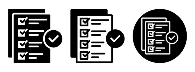 Task Completed Icon Collection Glyph & Mixed Style