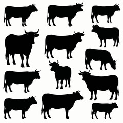 farm animals collection vector