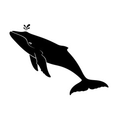 Obraz premium Silhouette of a whale