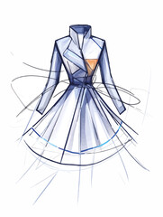 Aus der Serie: Design, Fashion und Modells, Entwürfe und Skizzen
