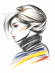 Aus der Serie: Design, Fashion und Modells, Entwürfe und Skizzen
