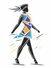 Aus der Serie: Design, Fashion und Modells, Entwürfe und Skizzen
