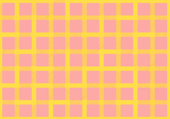 Seamless vintage vector pattern with colorful square mosaic geometric tile fabric texture design