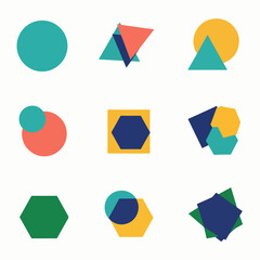 Creative organic shape compositions with dynamic line overlays suitable for contemporary digital art projects.