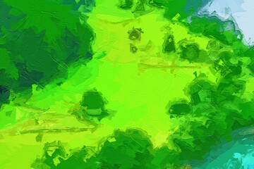 Various oil paintings, flowers, forest scenery, chrysanthemums, moonlight, roses, peonies, river water, mountainous areas