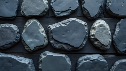 Dark Grey Stone Wall Texture Background Seamless Pattern