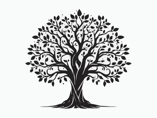 Fototapeta premium vector tree silhouette