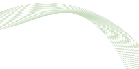 Abstract White and Green wave wide background banner modern arts pattern