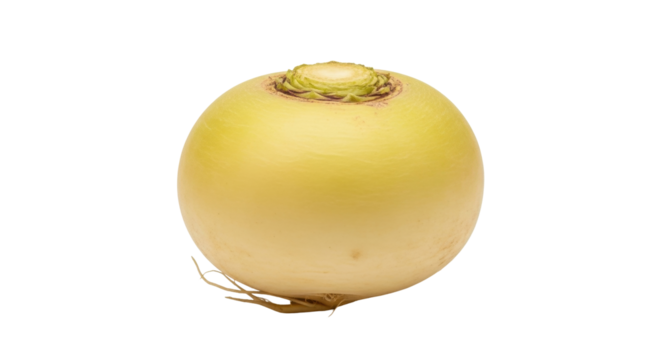 Isolated Yellow Turnip vegetable ready for cooking and food preparation, healthy organic
