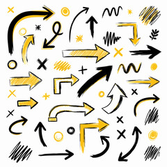 set of vector arrows