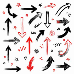 set of vector arrows