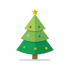 christmas tree vector illustration