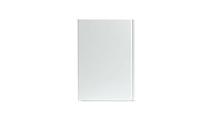 Vertical, rectangular, light-grey object, possibly a screen or device, on black