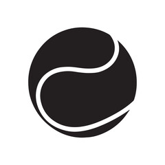 Tennis Ball silhouette vector illustration