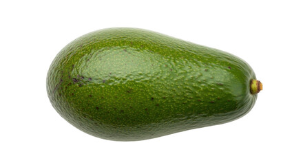 Isolated fresh green avocado fruit, vibrant and whole, a healthy ingredient for a nutritious diet