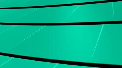 Bright teal waves create an abstract design in motion